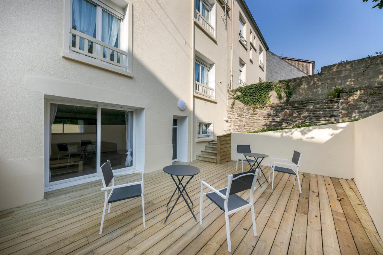 La Belle Poule : Chambre Spacieuse Avec Sdb Privative, Cuisine Et Salon Partages, Terrasse, Proche Facs Et Centre Brest Bagian luar foto